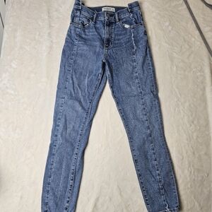Abercrombie & Fitch Super Skinny Jeans High Rise Ankle 4 27W Women’s Medium Wash